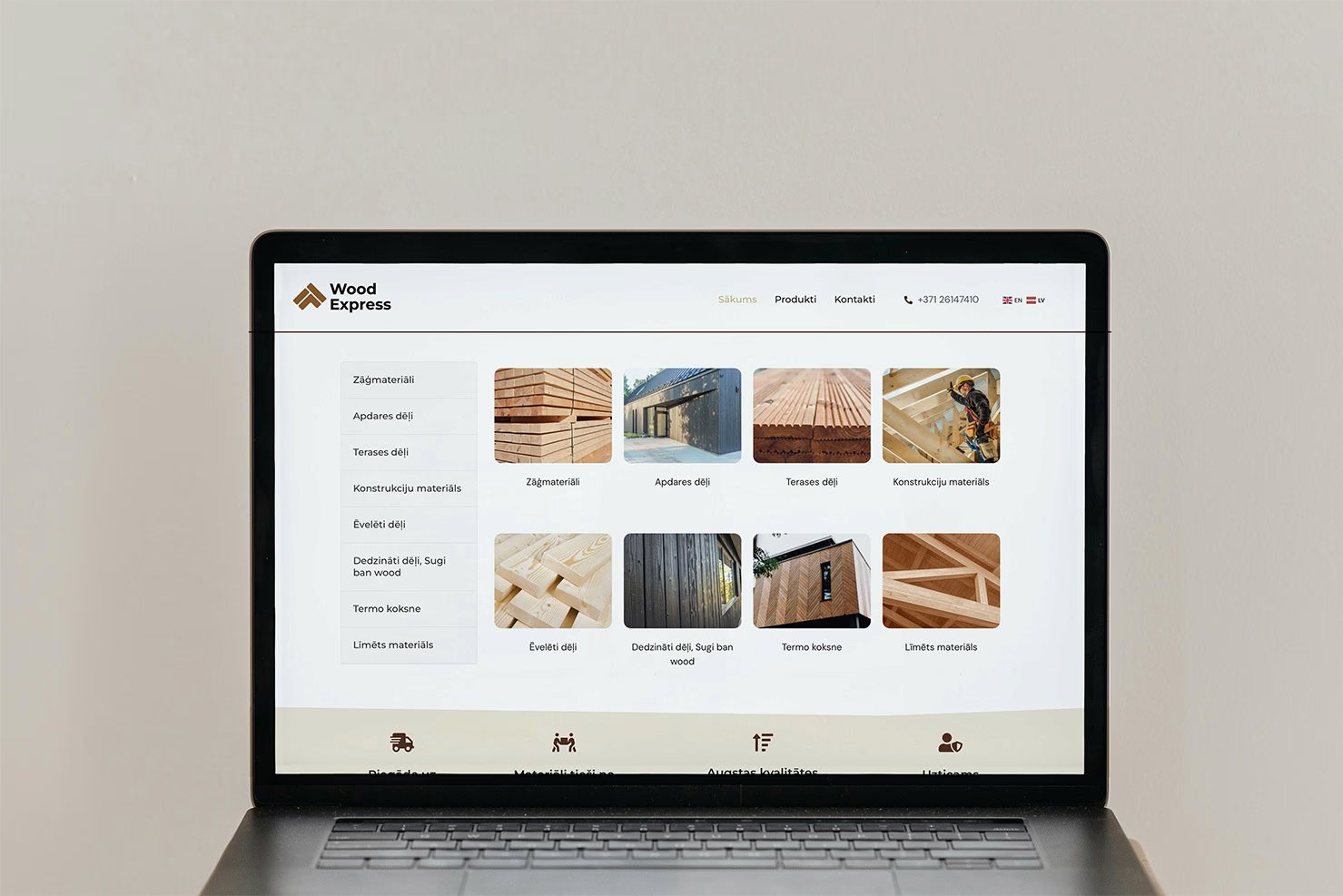 Wood Express website